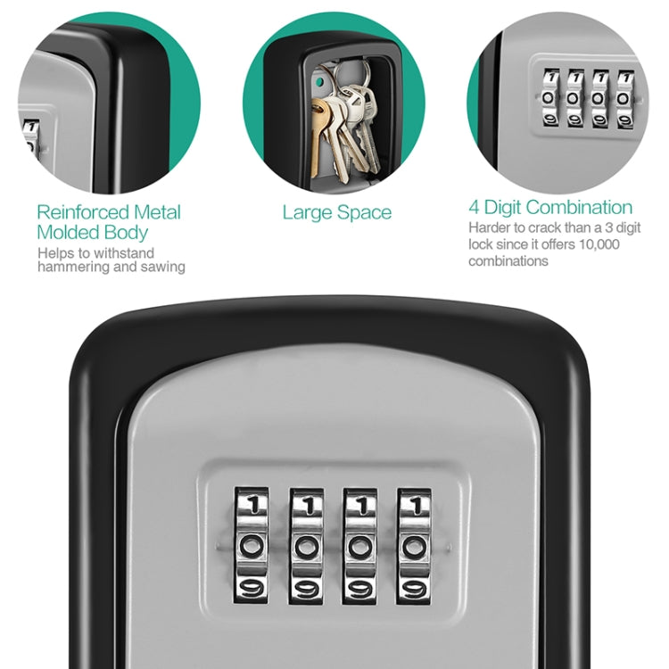 G9 4-digit Password Aluminum Alloy Key Storage Box G9 4-digit Password Aluminum Alloy Key Storage Box